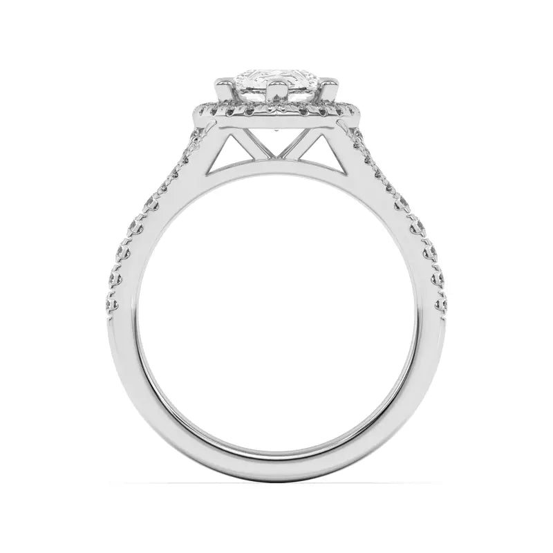 Timeless Halo Pear Engagement Ring