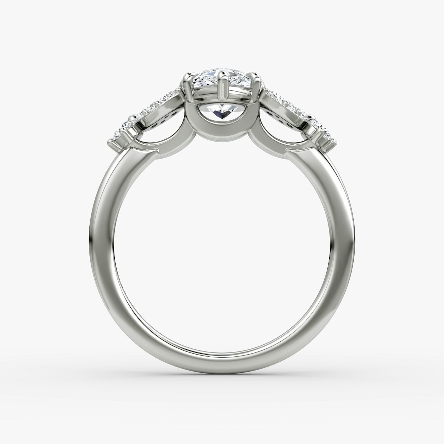 The Signature Floral Pear Gold Engagement Ring