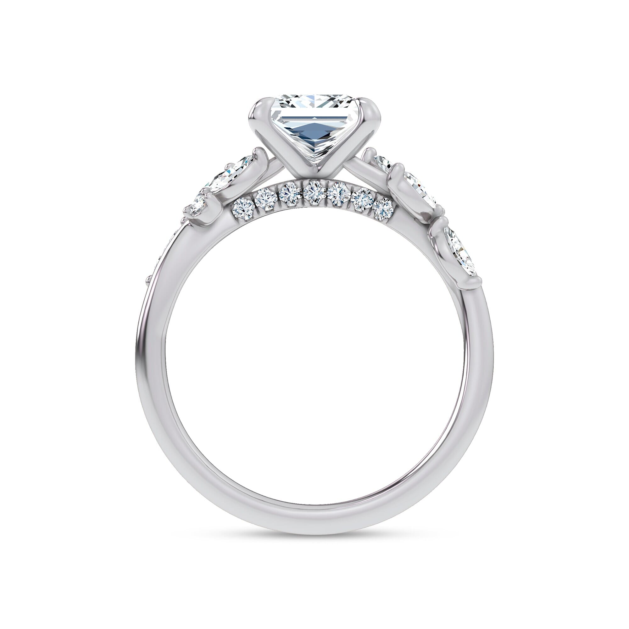 Nature-Inspired Engagement Princess Ring