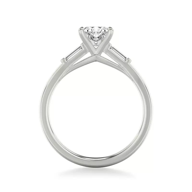 Classic 3-Stone Engagement Princess Ring