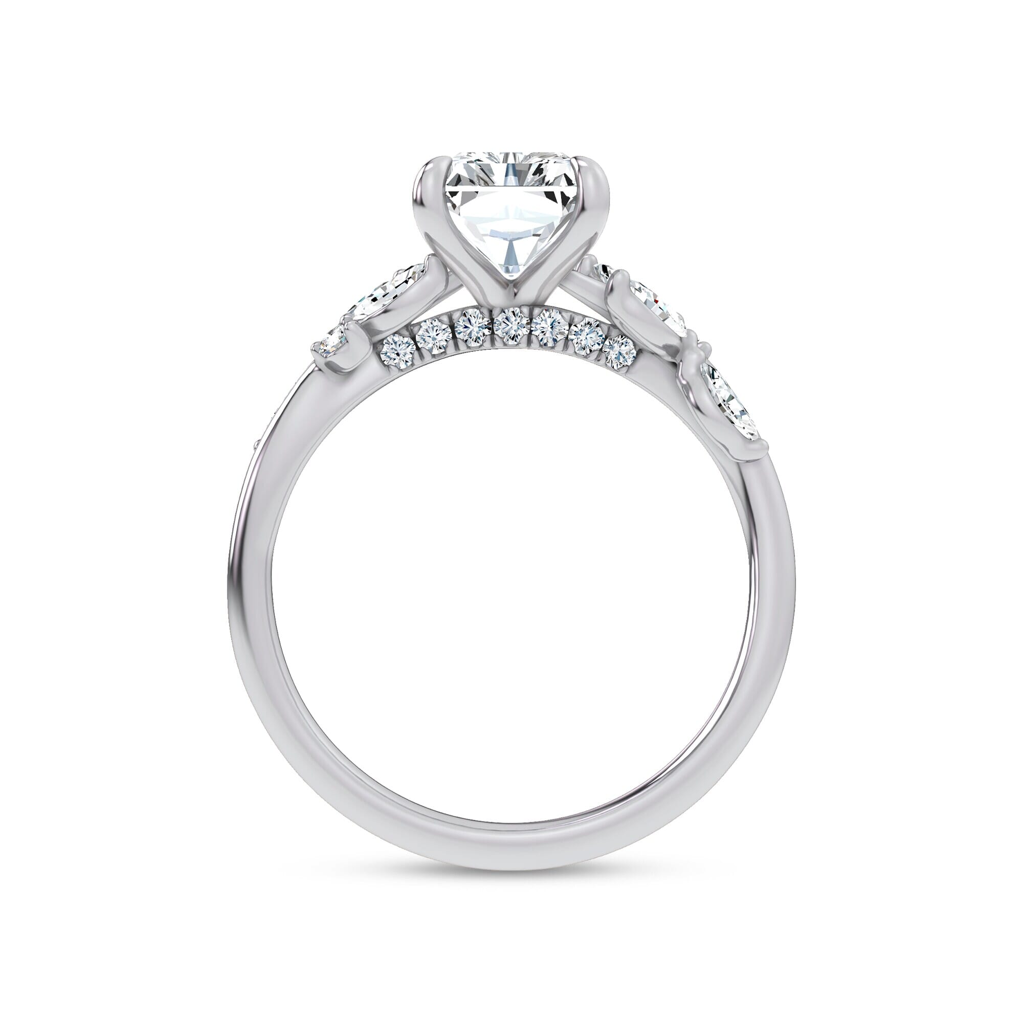 Nature-Inspired Engagement Radiant Ring