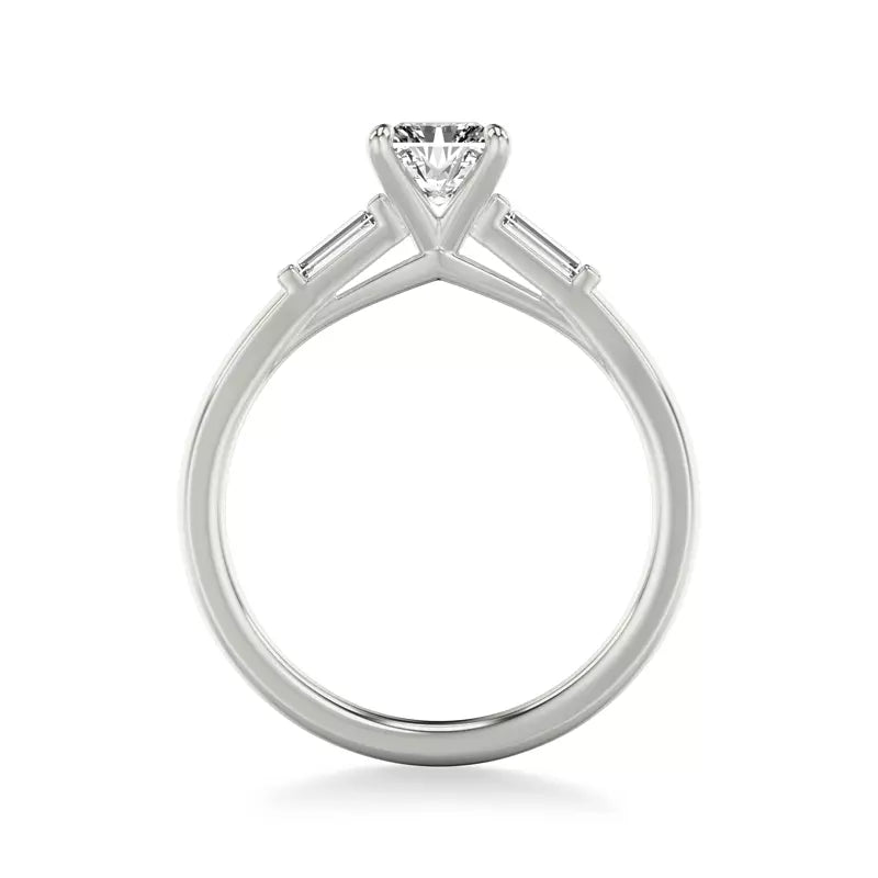 Classic 3-Stone Engagement Radiant Ring