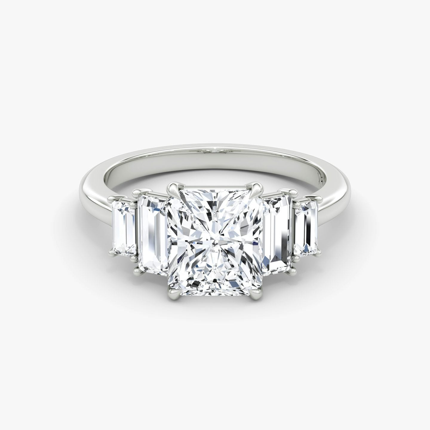 The Five Stone Heirloom Radiant Engagement Ring