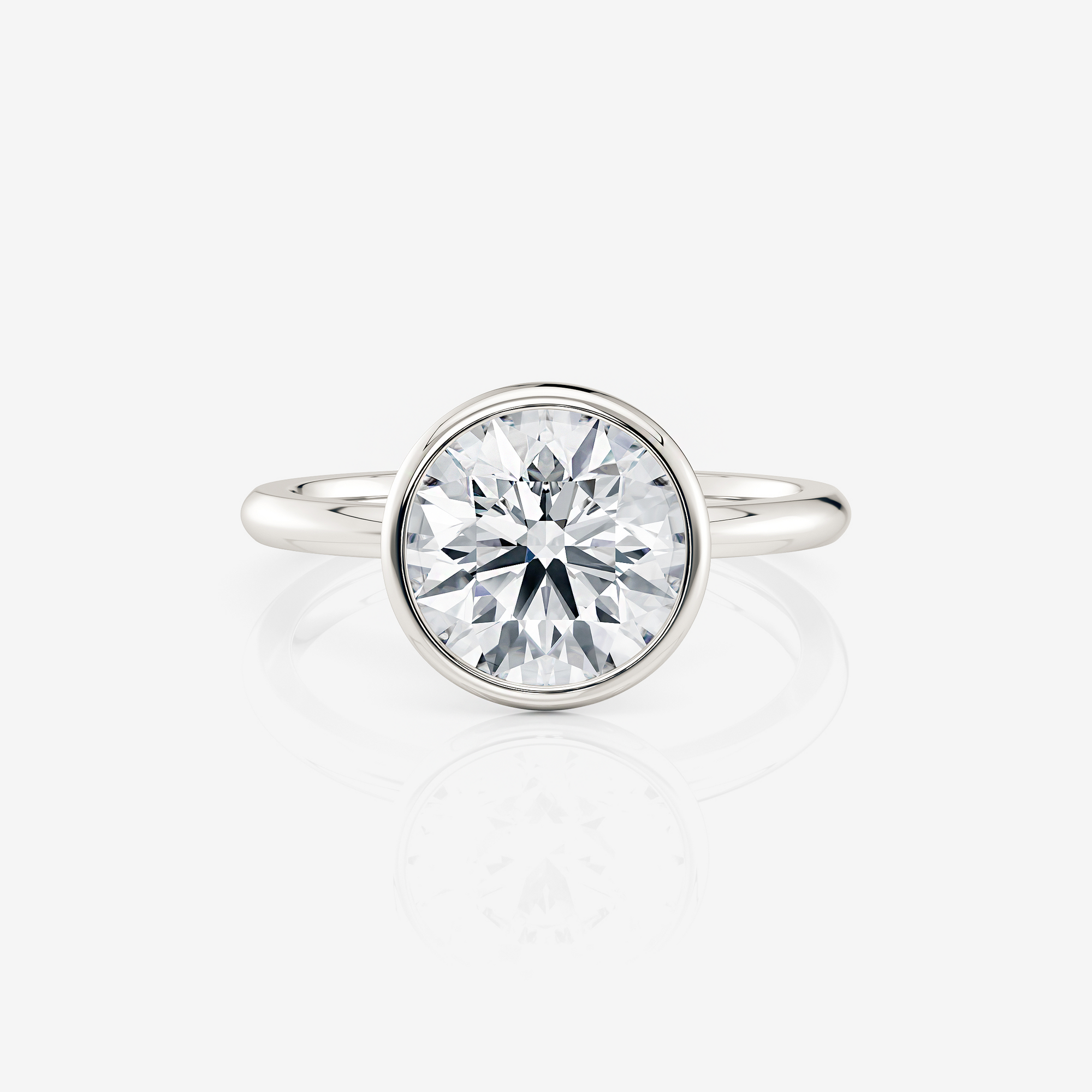 Bezel Solitaire Engagement Ring