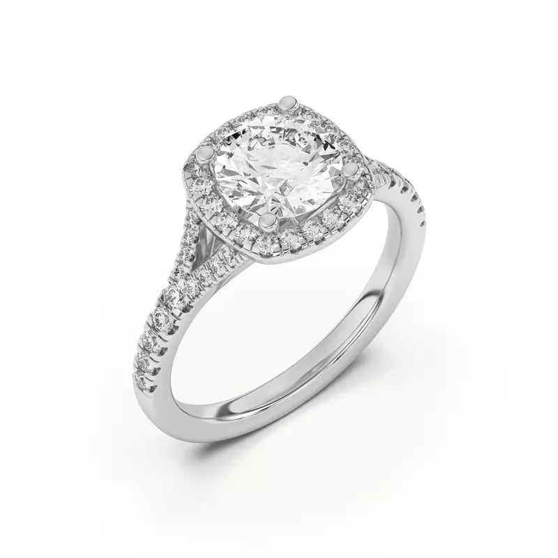 Timeless Halo Round Engagement Ring
