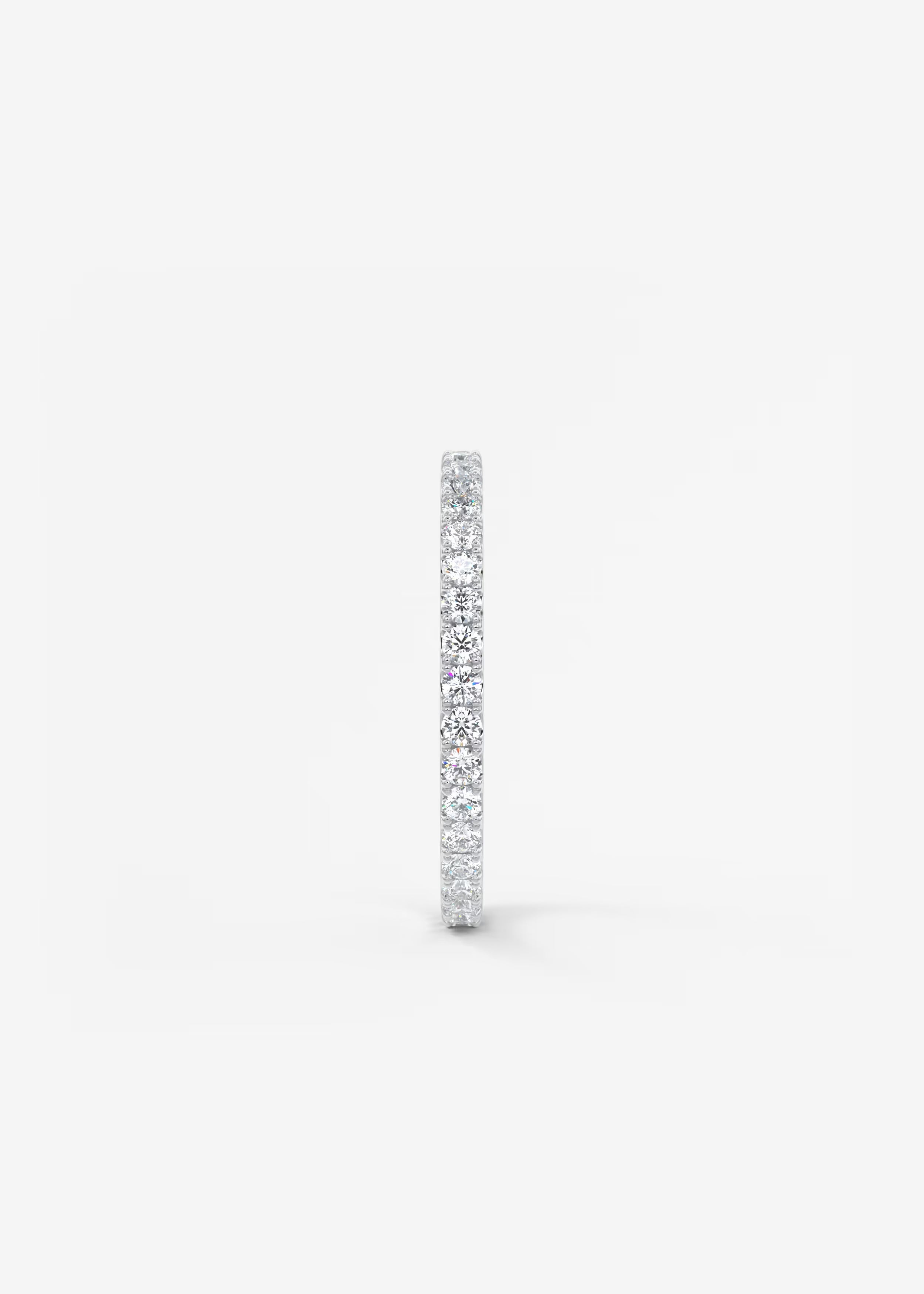 Gold Pavé Eternity Band with Full Circle Lab‑Grown Round Diamonds