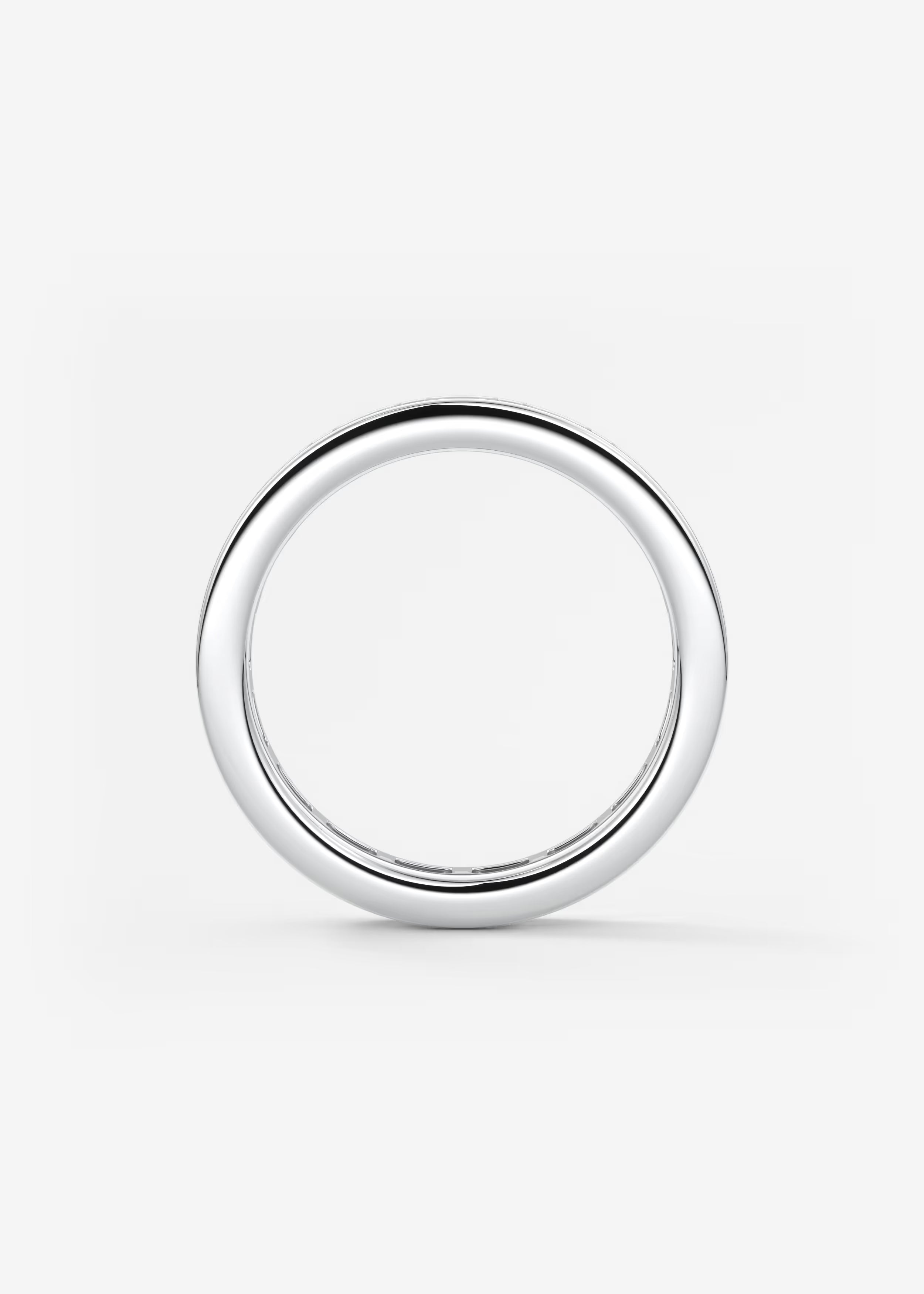 Baguette-Cut Full Eternity Band with Sleek Channel Setting