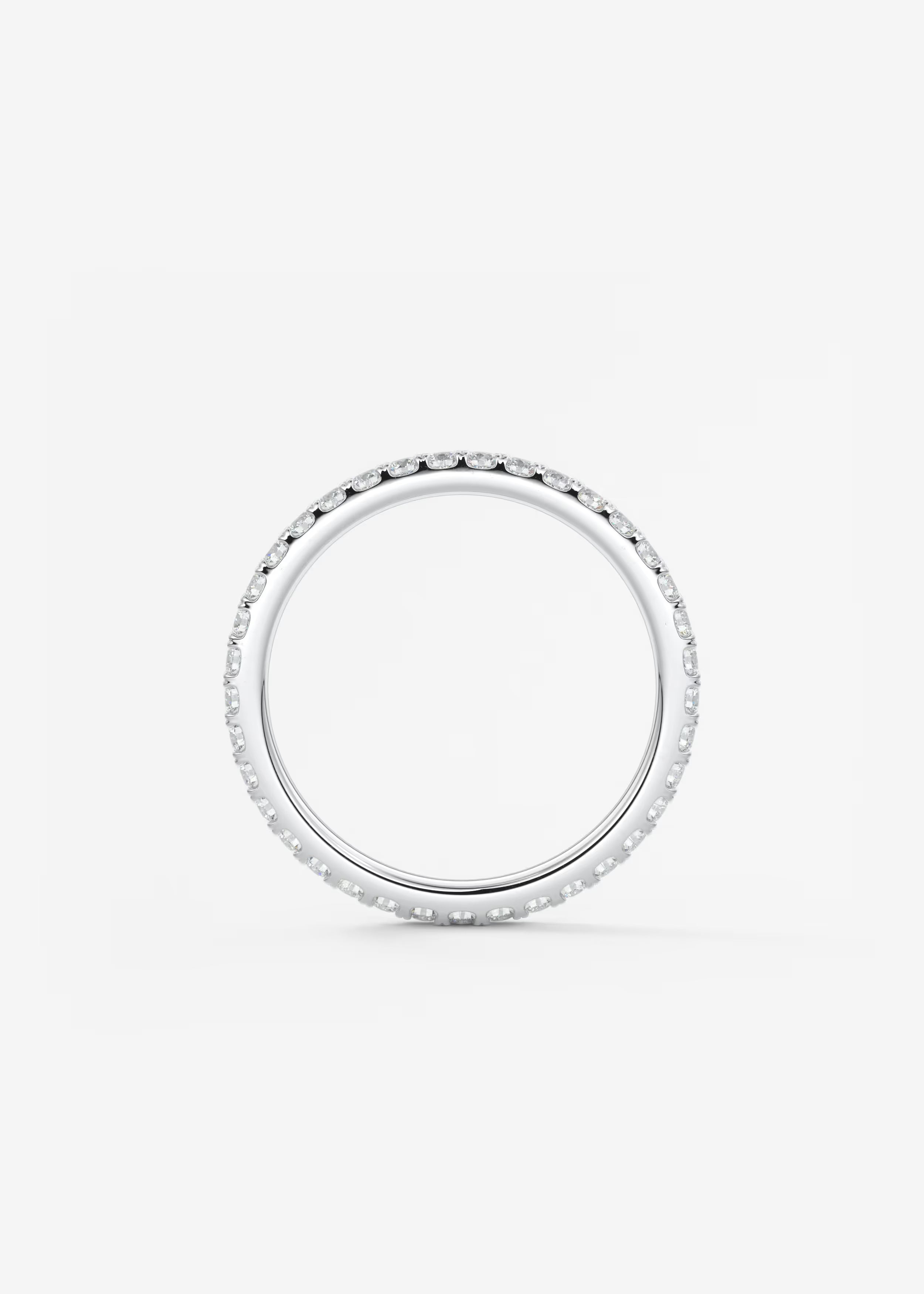 Gold Pavé Eternity Band with Full Circle Lab‑Grown Round Diamonds