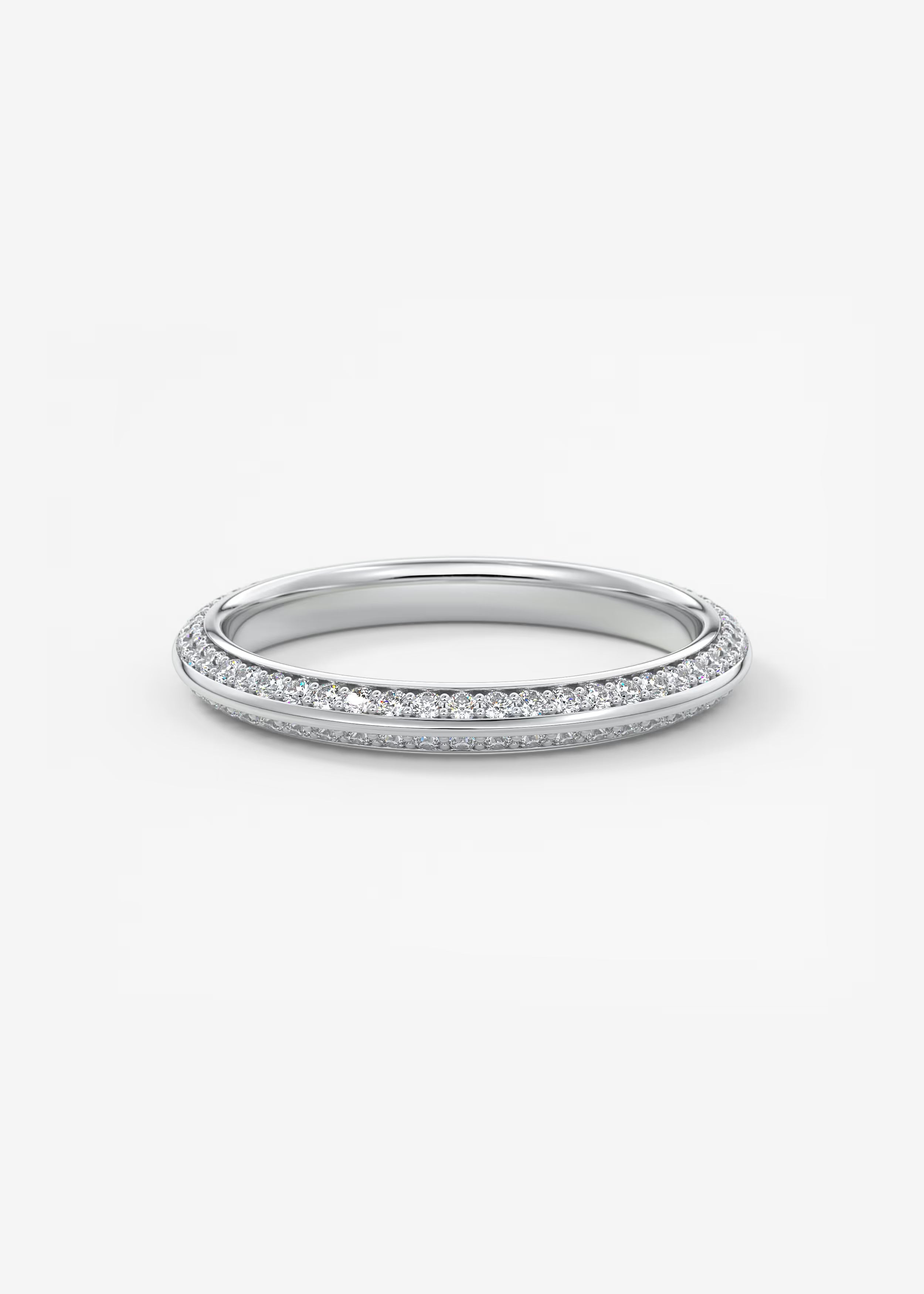Gold Full Eternity Band with Continuous Pavé‑Set Lab‑Grown Round Diamonds