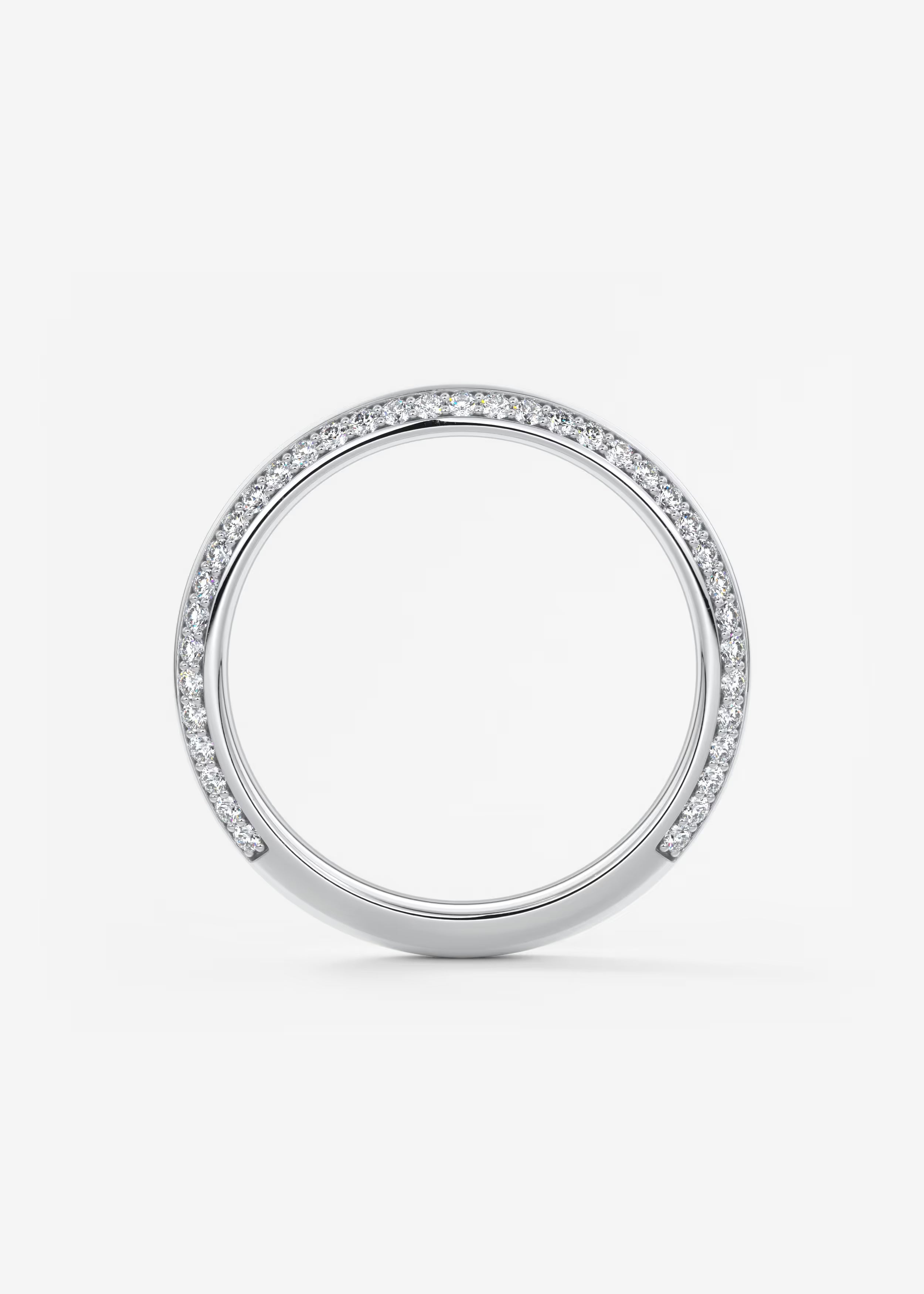 Gold Full Eternity Band with Continuous Pavé‑Set Lab‑Grown Round Diamonds
