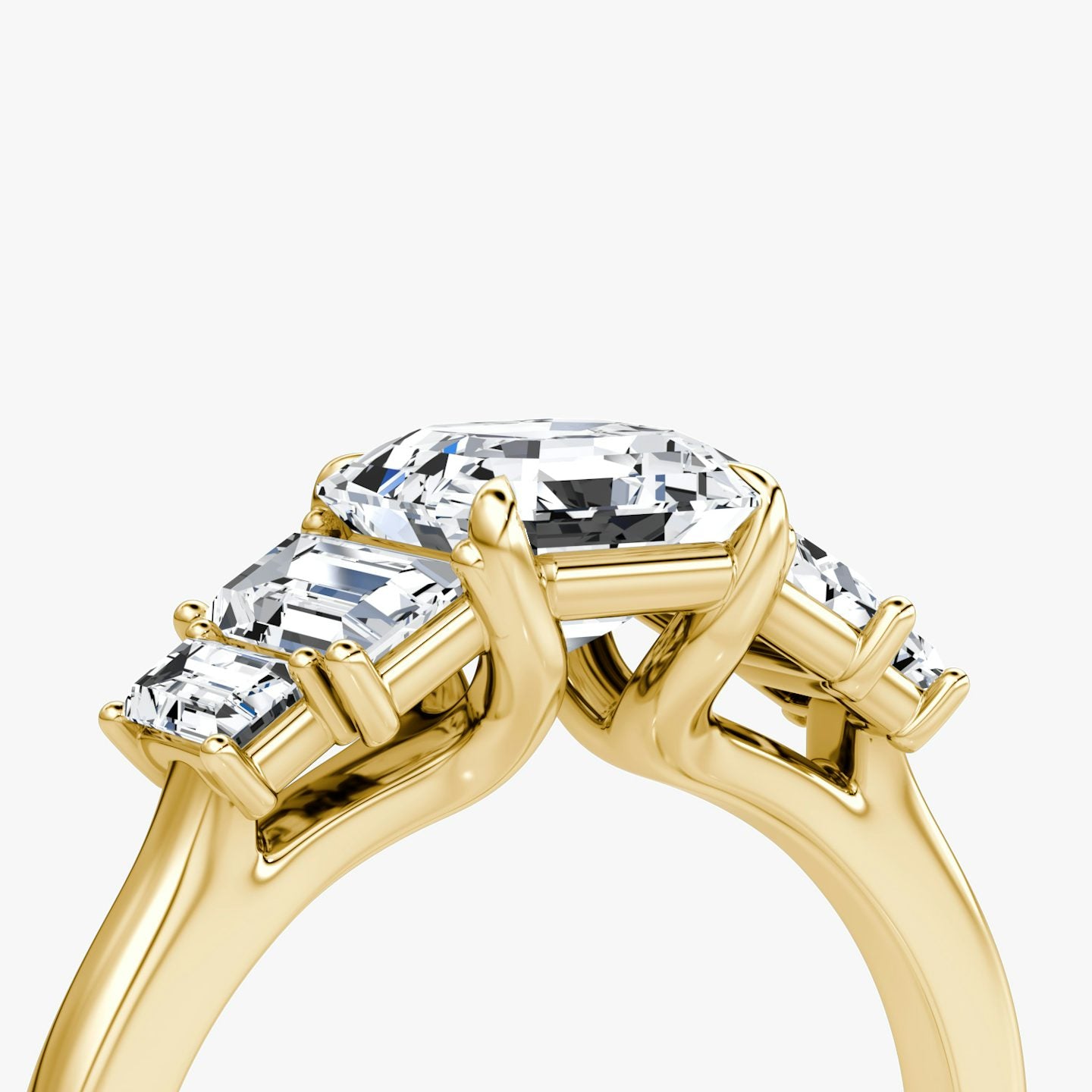 The Five Stone Heirloom Asscher Engagement Ring