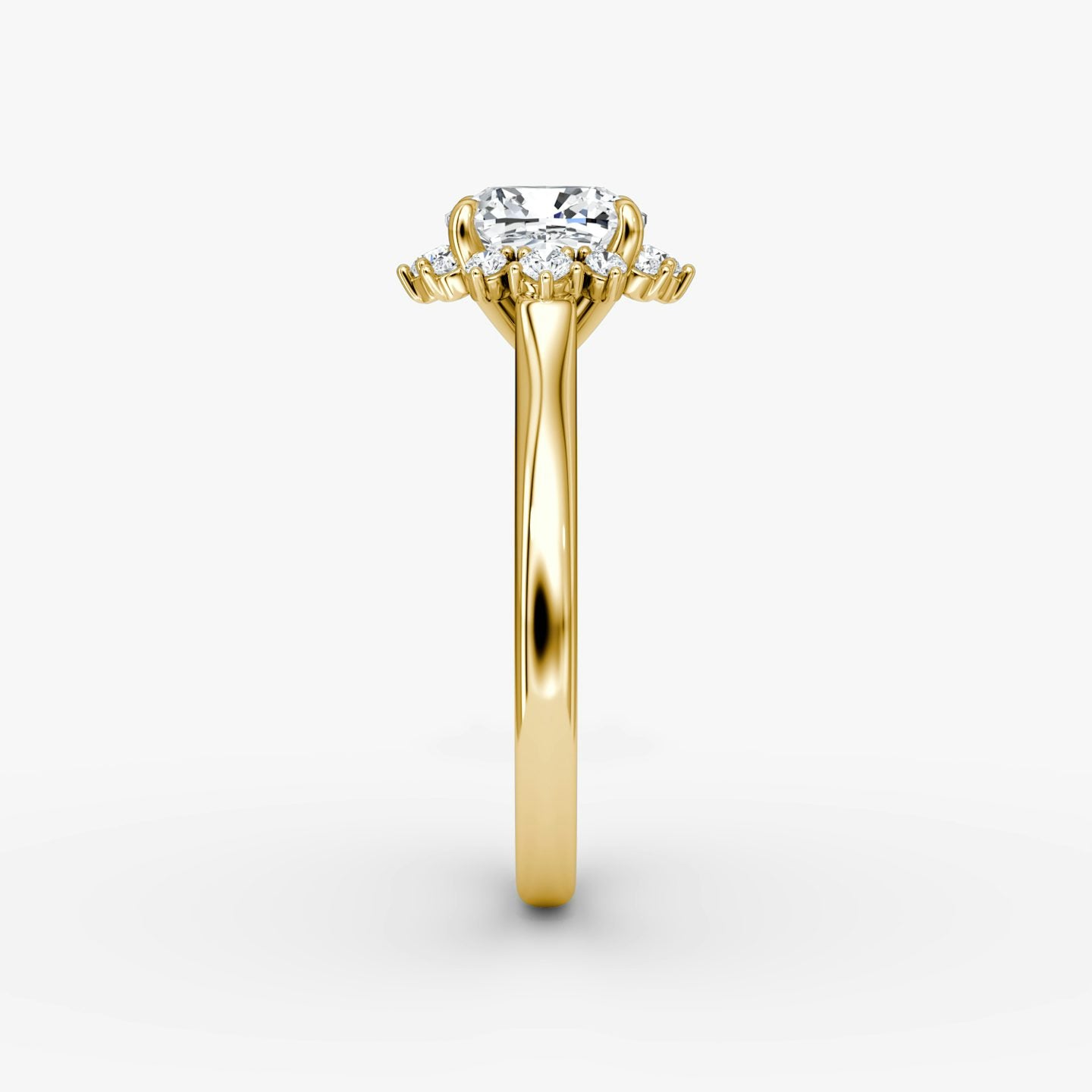 The Aurora Halo Cushion Engagement Ring