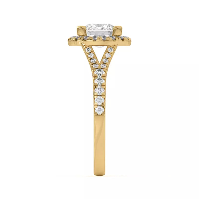 Timeless Halo Cushion Engagement Ring