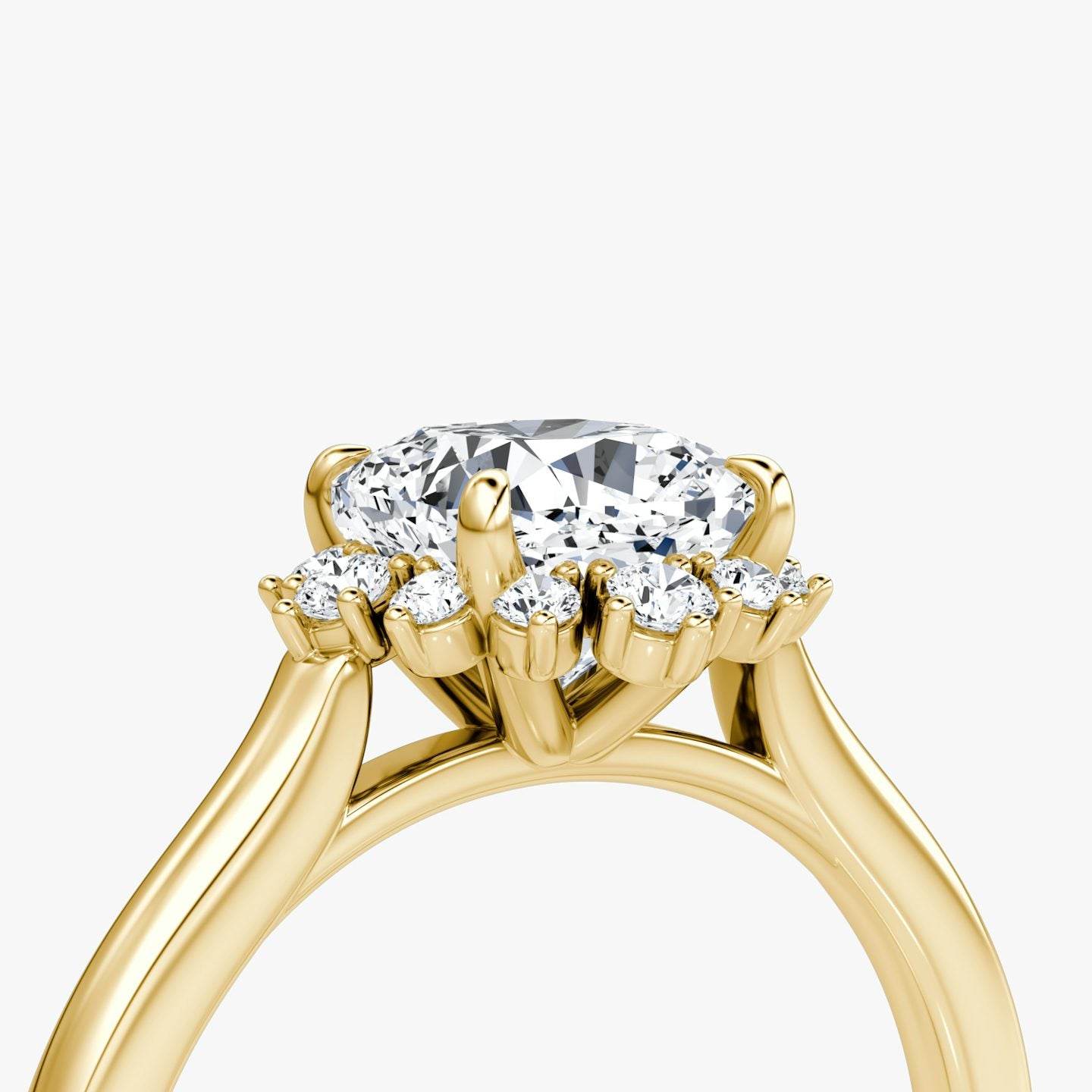 The Aurora Halo Cushion Engagement Ring