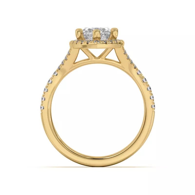 Timeless Halo Marquise Engagement Ring