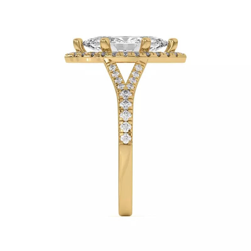 Timeless Halo Marquise Engagement Ring