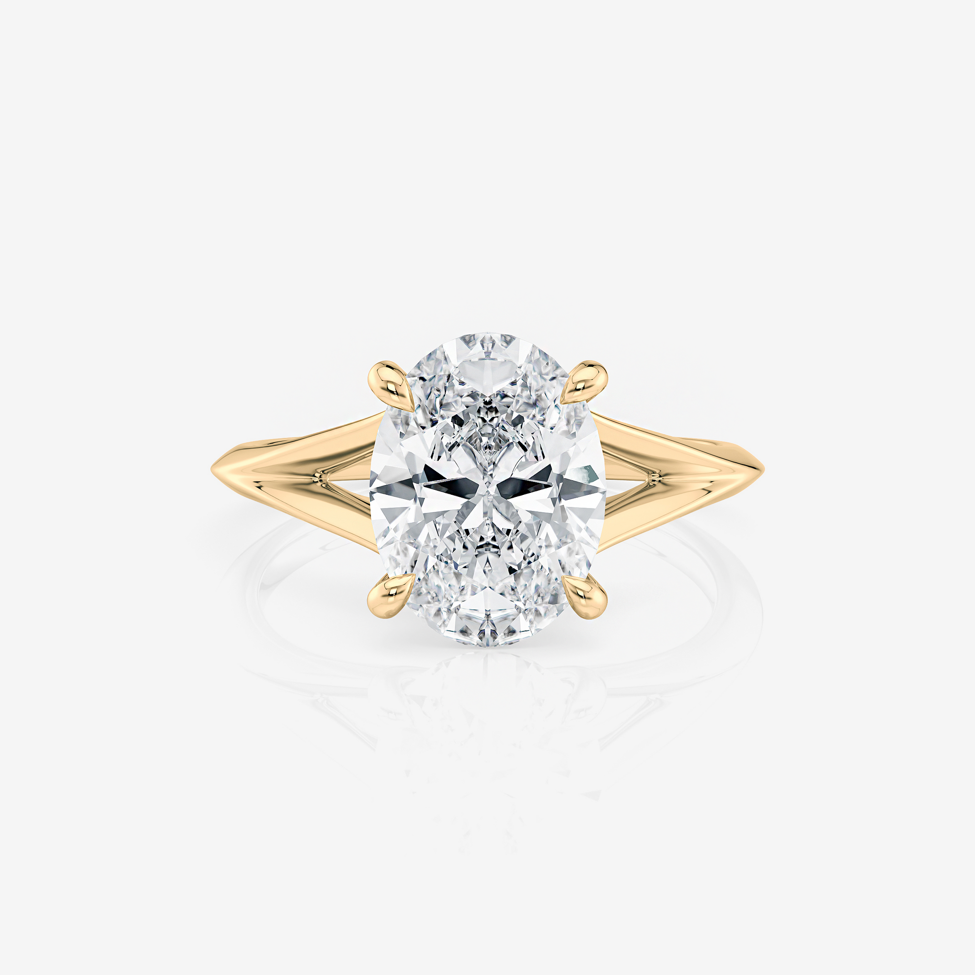 Split Shank Solitaire Engagement Ring