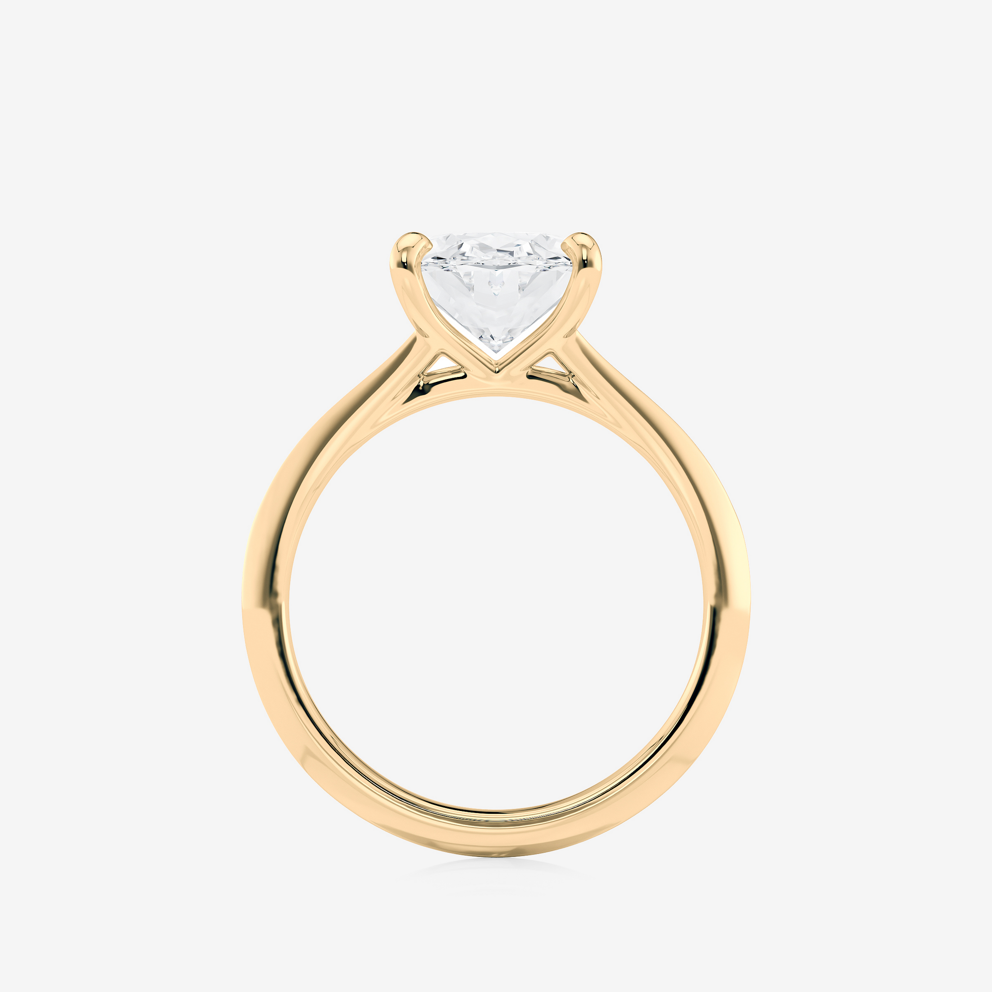 Split Shank Solitaire Engagement Ring