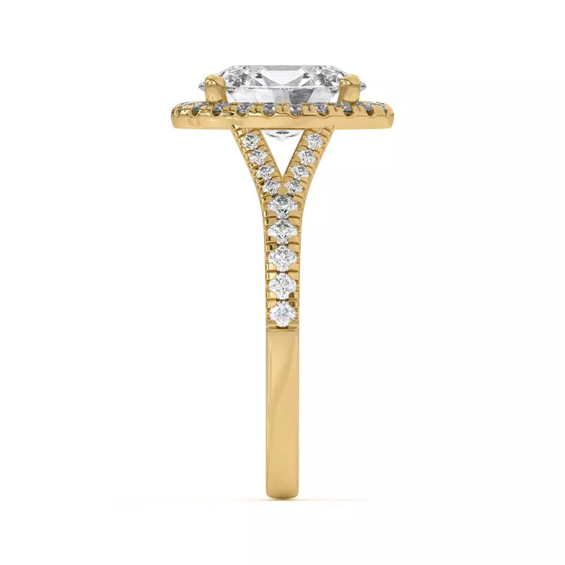 Timeless Halo Oval Engagement Ring