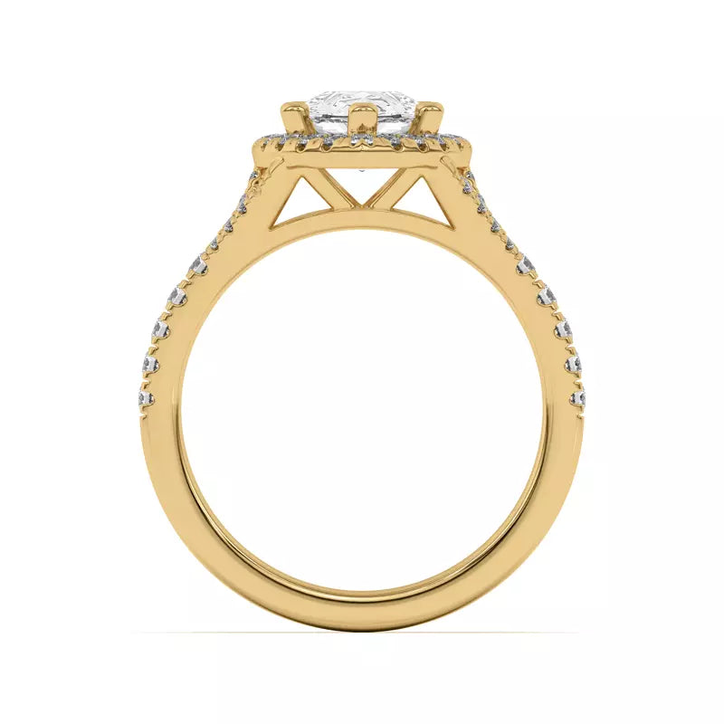 Timeless Halo Pear Engagement Ring