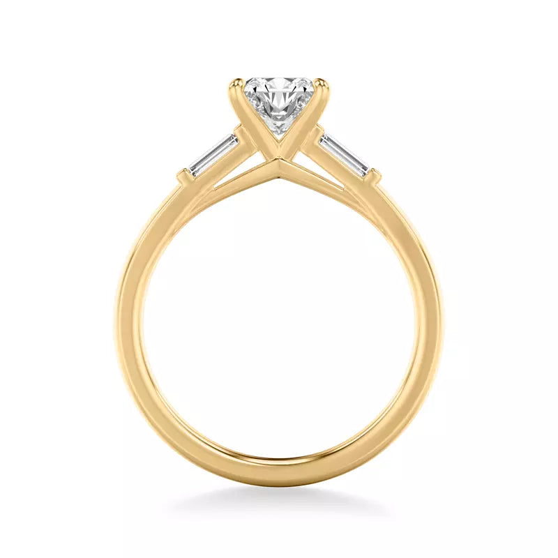 Classic 3-Stone Engagement Princess Ring