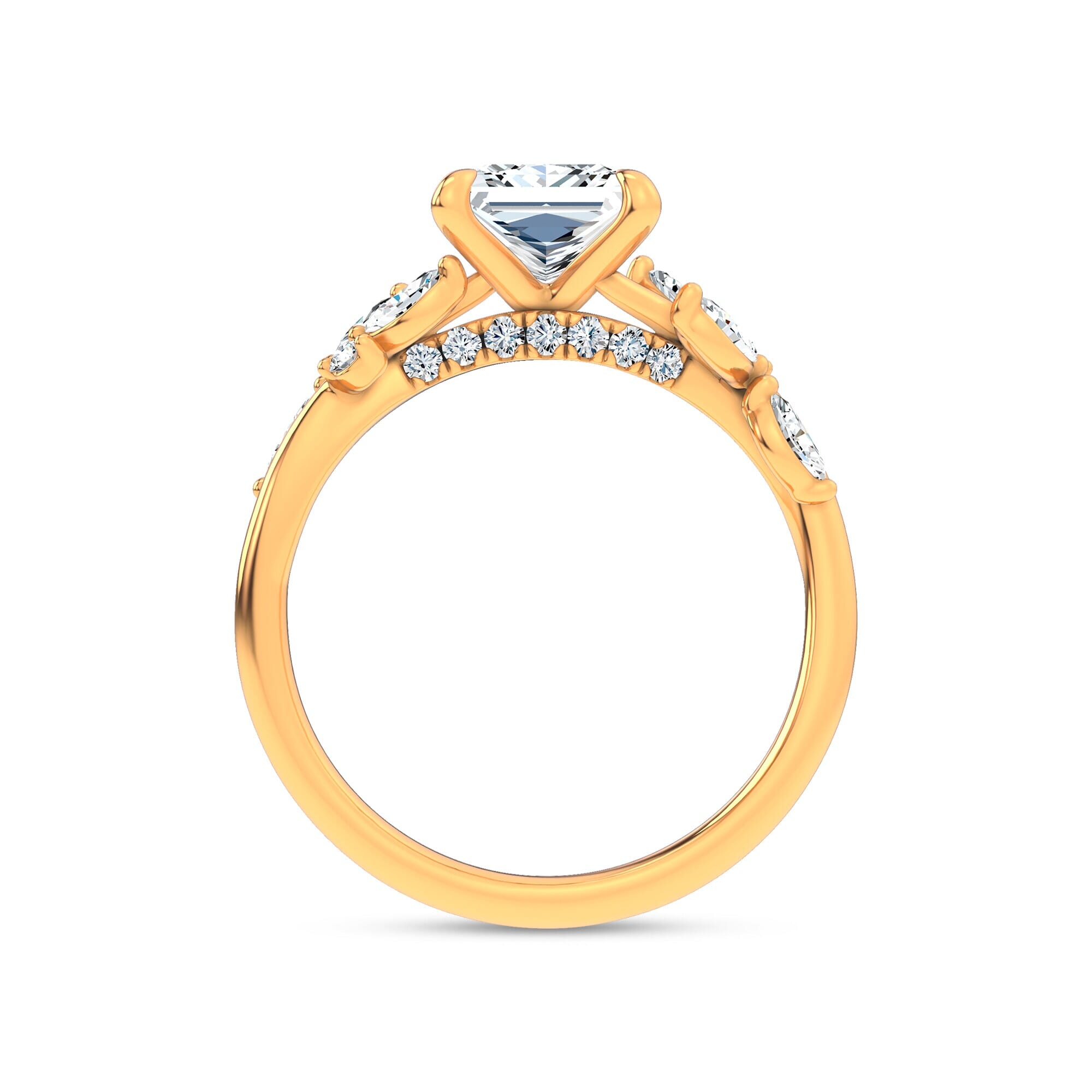 Nature-Inspired Engagement Princess Ring