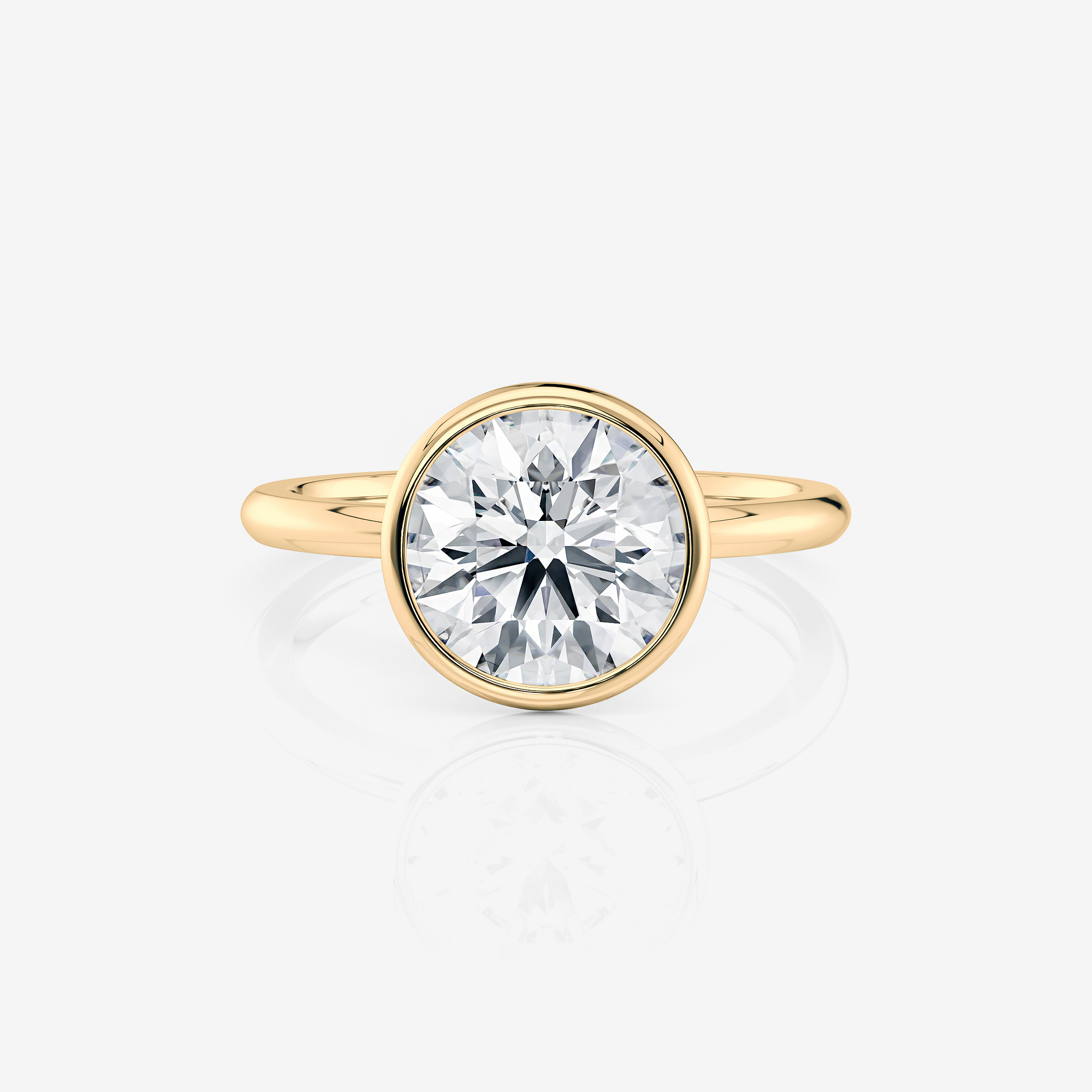 Bezel Solitaire Engagement Ring