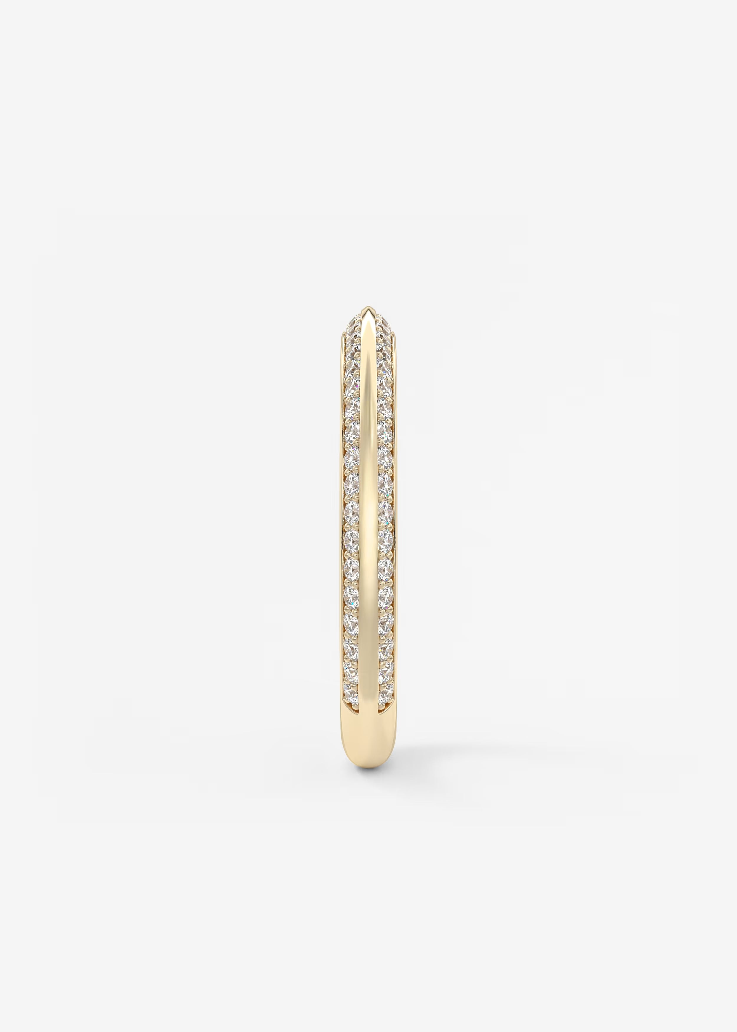 Gold Full Eternity Band with Continuous Pavé‑Set Lab‑Grown Round Diamonds