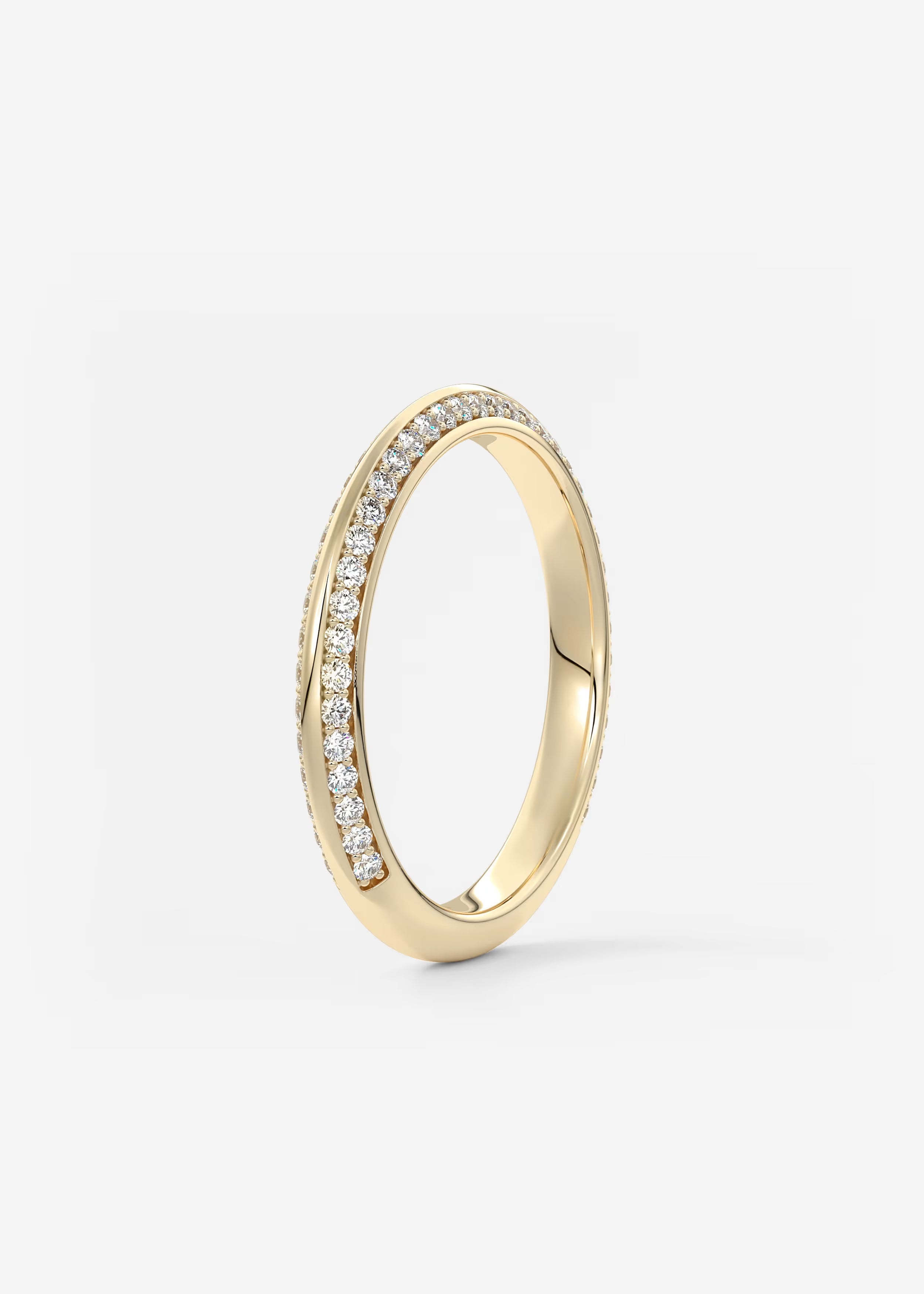 Gold Full Eternity Band with Continuous Pavé‑Set Lab‑Grown Round Diamonds