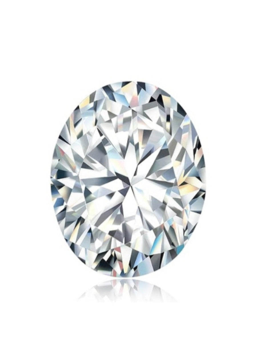 4.0Ct. Oval Cut Moissanite Gemstone