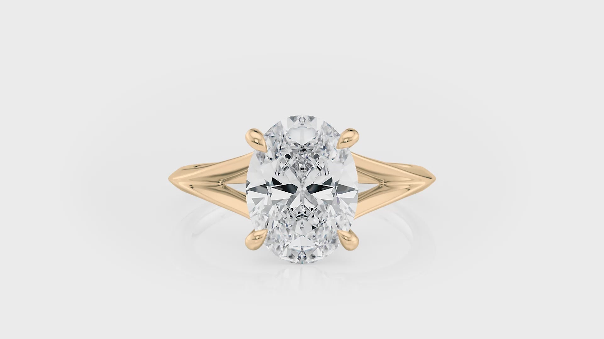 Split Shank Solitaire Engagement Ring