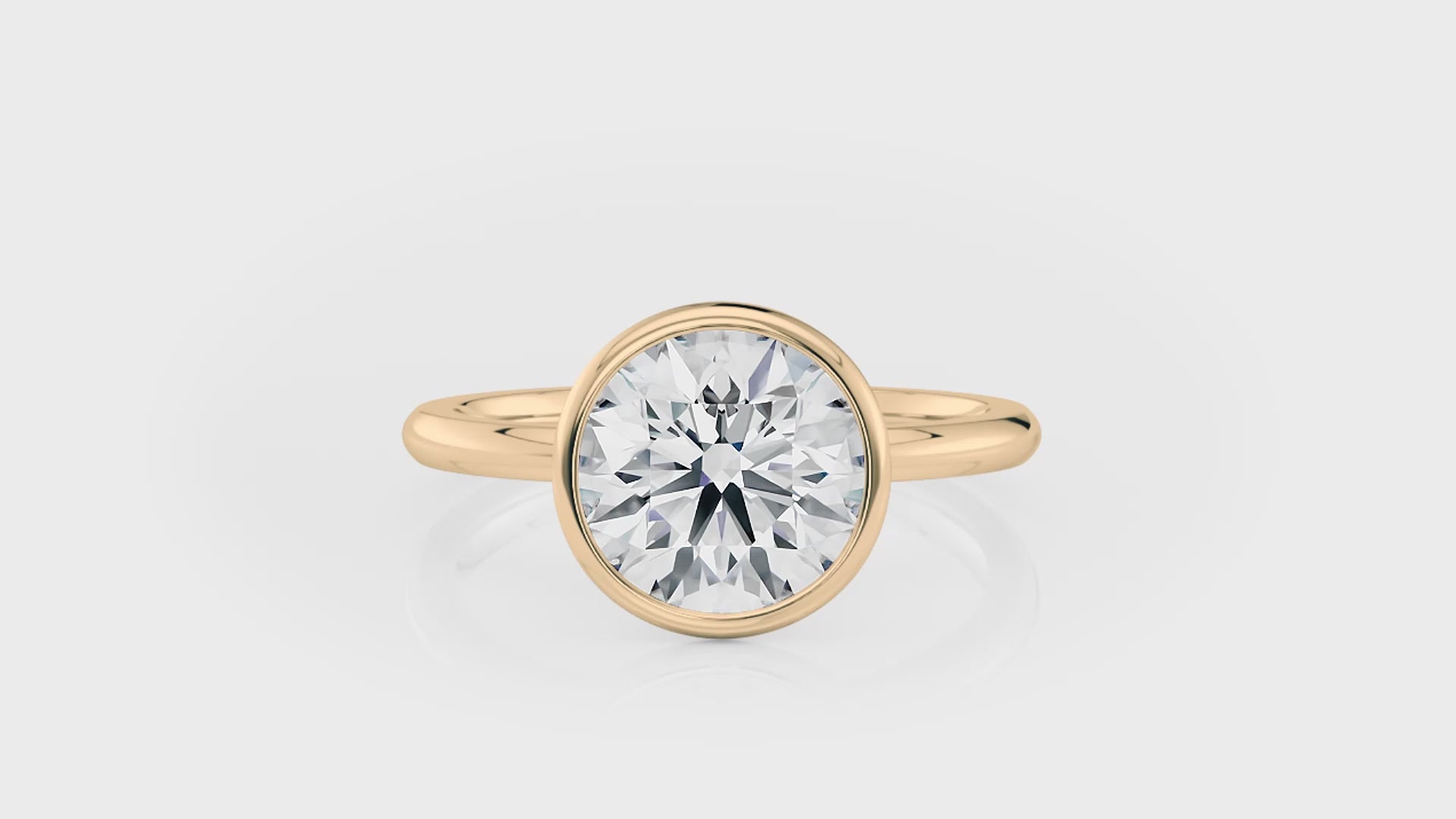 Bezel Solitaire Engagement Ring