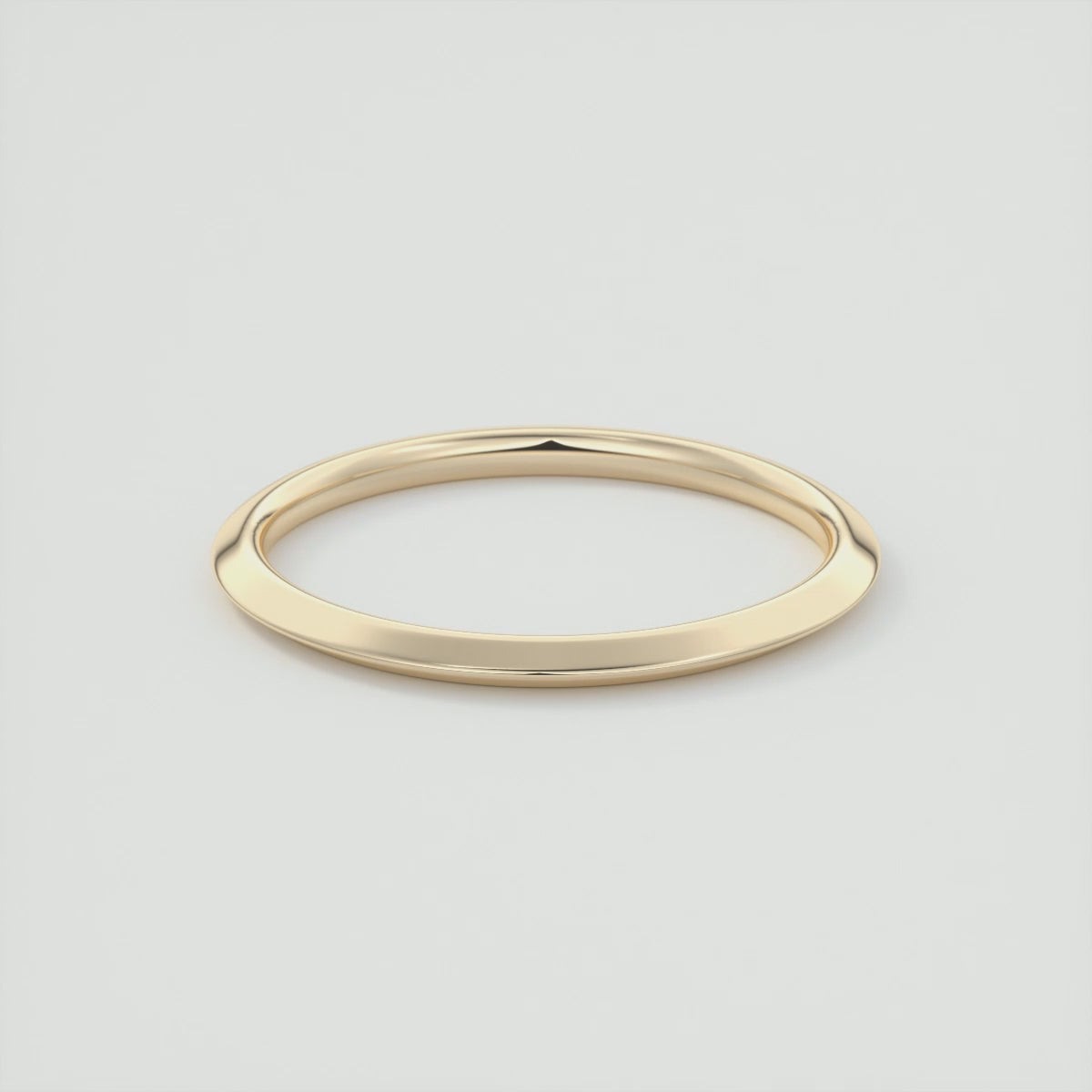 Ultra‑Slim Polished Gold Band in Minimalist Design