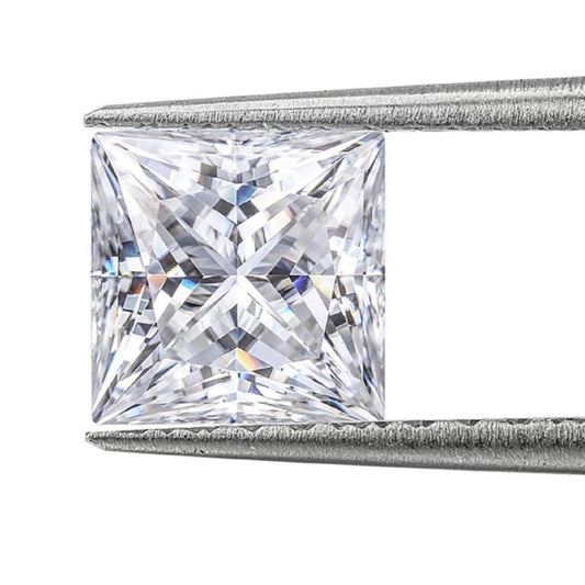 0.6Ct. Princess Cut Moissanite Gemstone