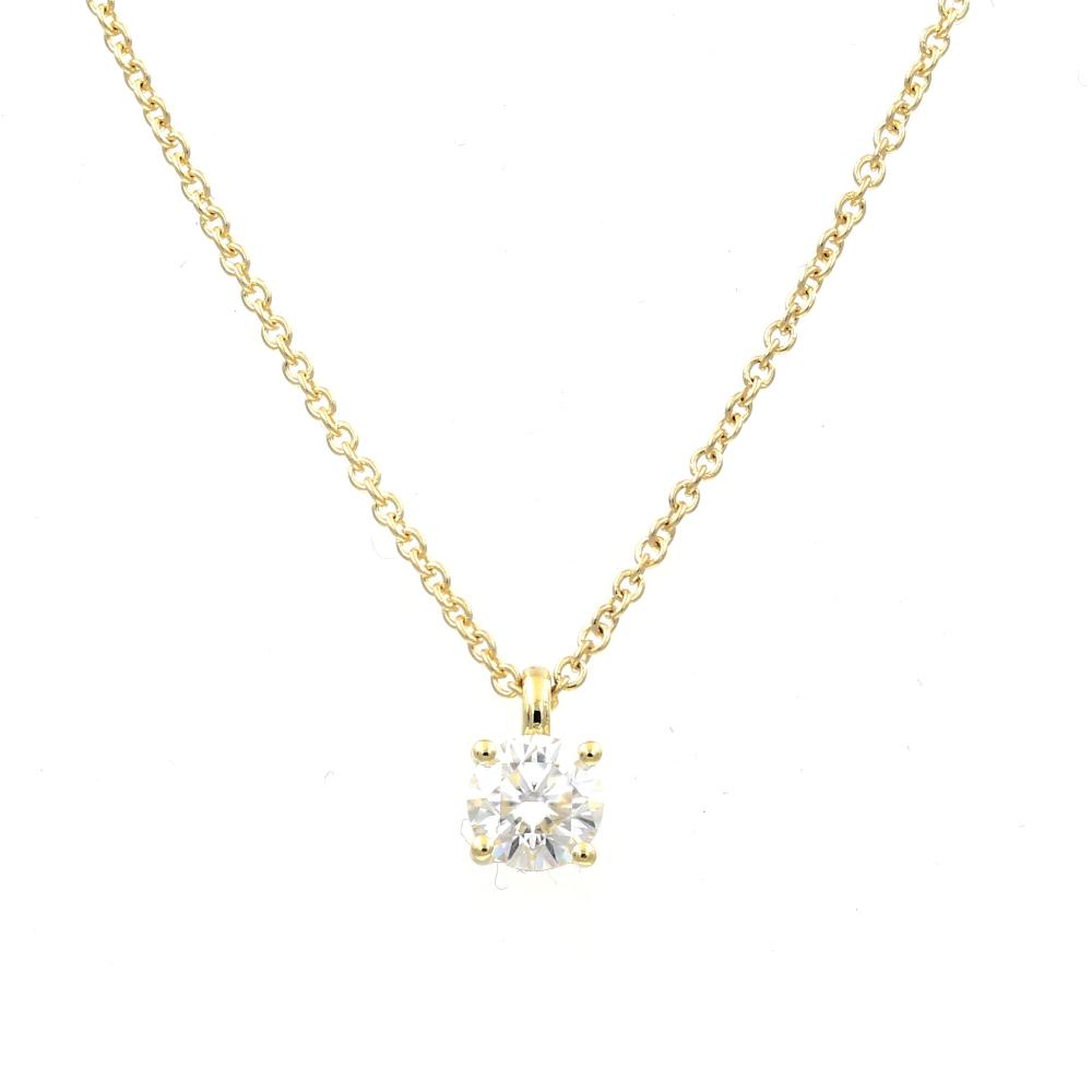 18K Solid Gold 16+2 inches D Color VVS1, Excellent Cut Moissanite Diamond solitaire belt pendant necklace/ 4 prong