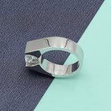 18K White Gold 2 Carat Moissanite Diamond Engagement Ring