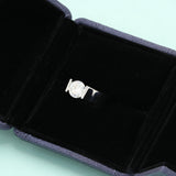 18K White Gold 2 Carat Moissanite Diamond Engagement Ring