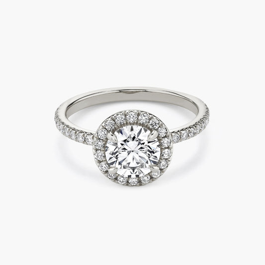 14K Gold 2.5Ctw. Halo Setting Engagement Ring