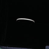 18K White Gold 0.18 Carat Moissanite Diamond Engagement Band Ring
