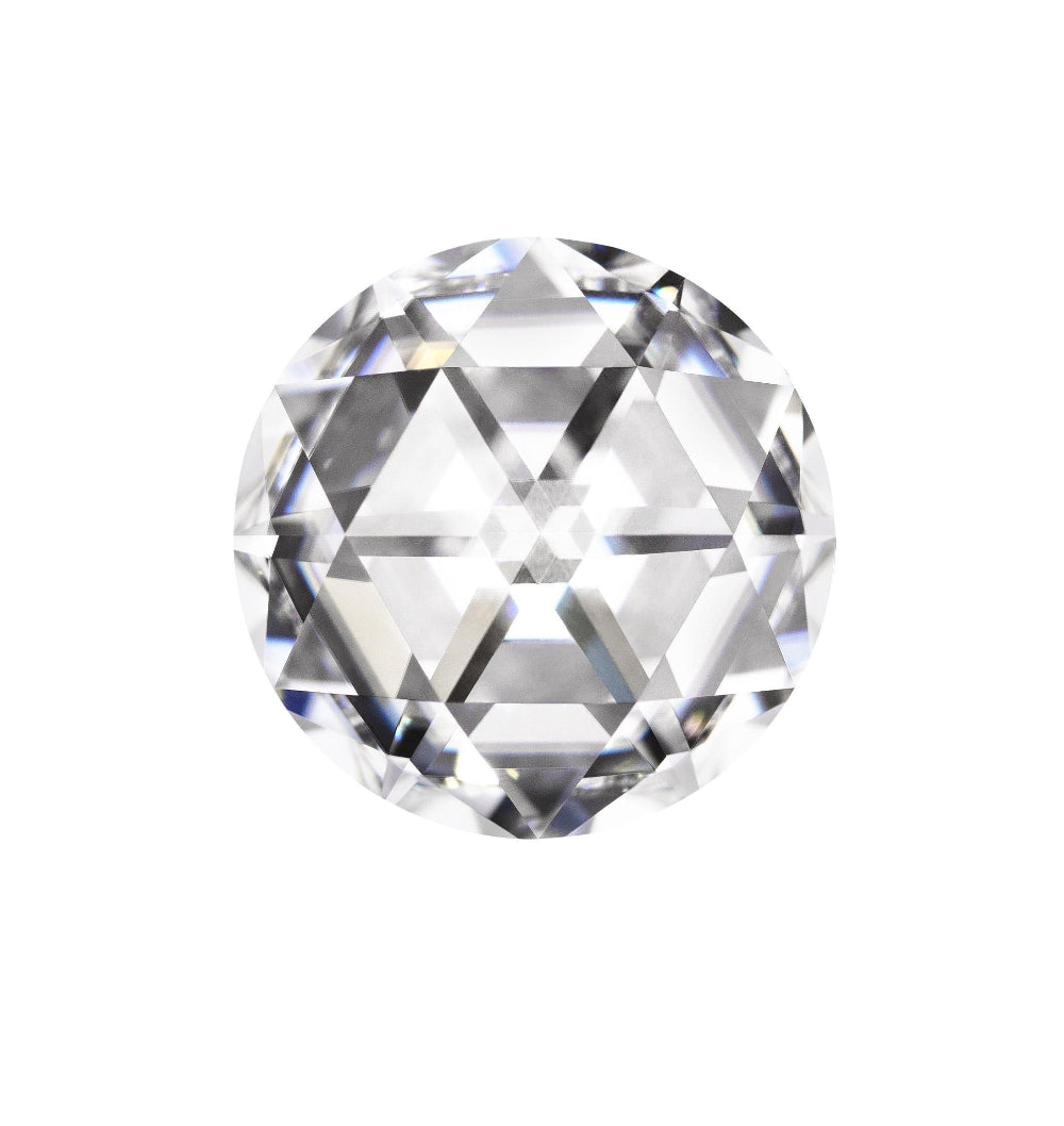 2.0Ct. Round Rose Cut Moissanite Gemstone