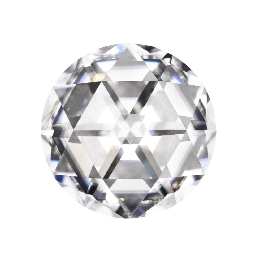 2.0Ct. Round Rose Cut Moissanite Gemstone