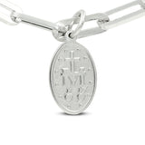 Sterling Silver 16+2 inches Maria Charm Pendant Necklace